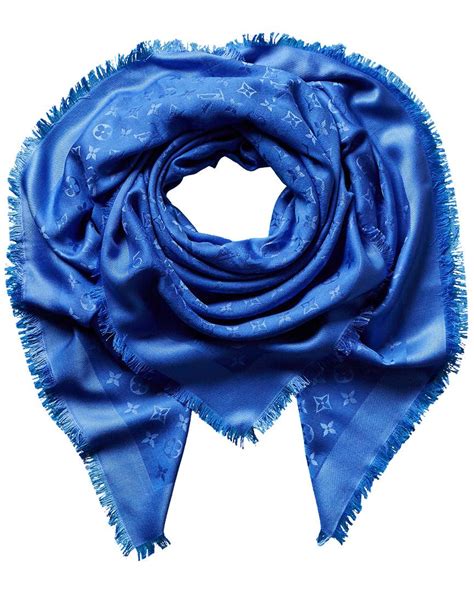 blue louis vuitton shawl